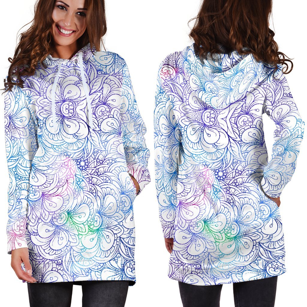 Flowers Of Love Hoodie Dress
