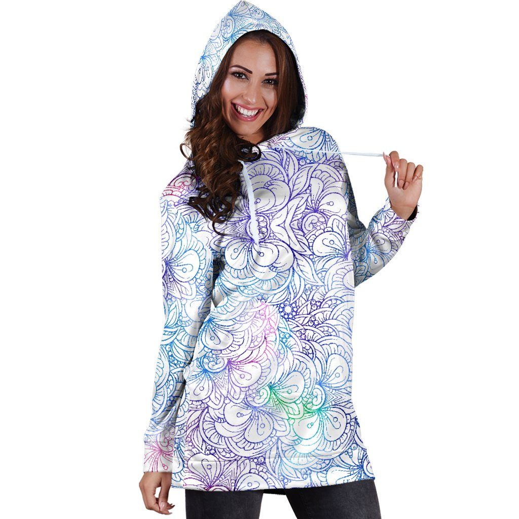 Flowers Of Love Hoodie Dress