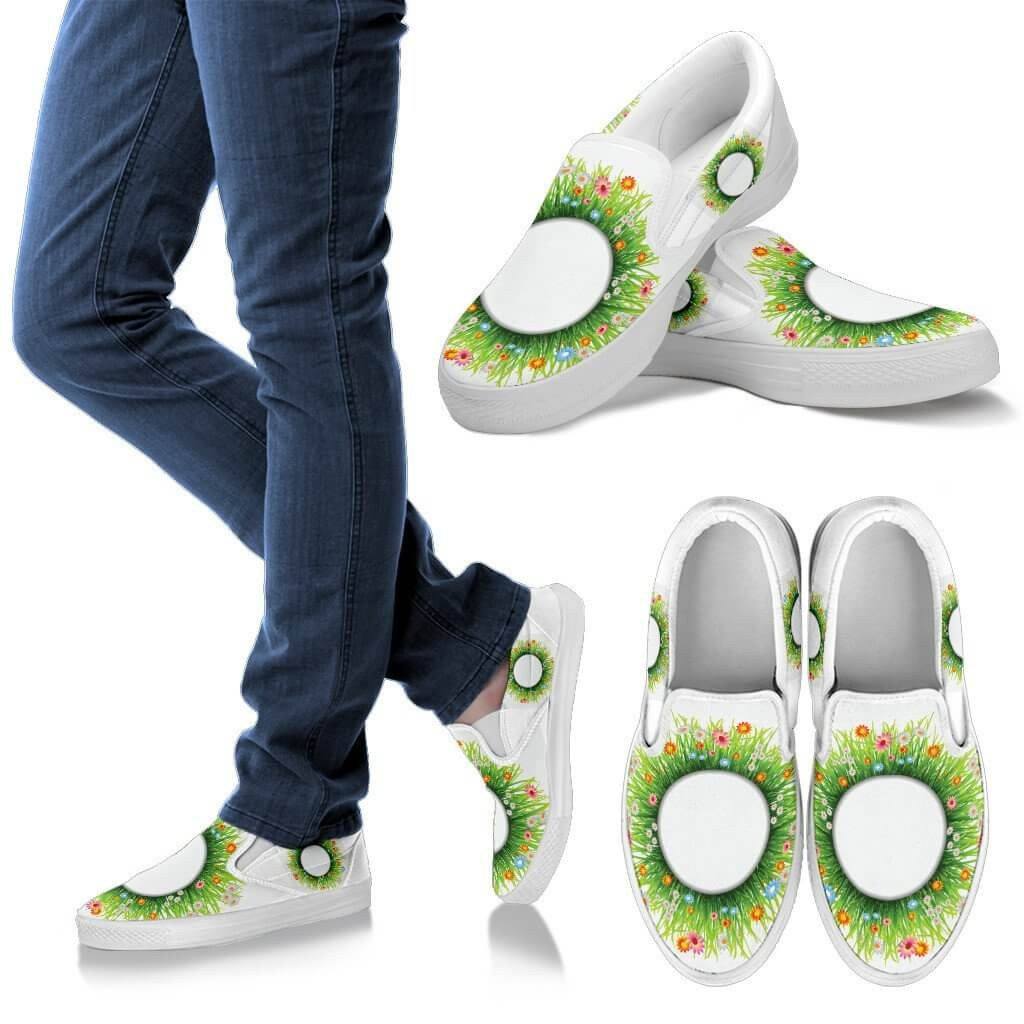 Flowers Slip Ons