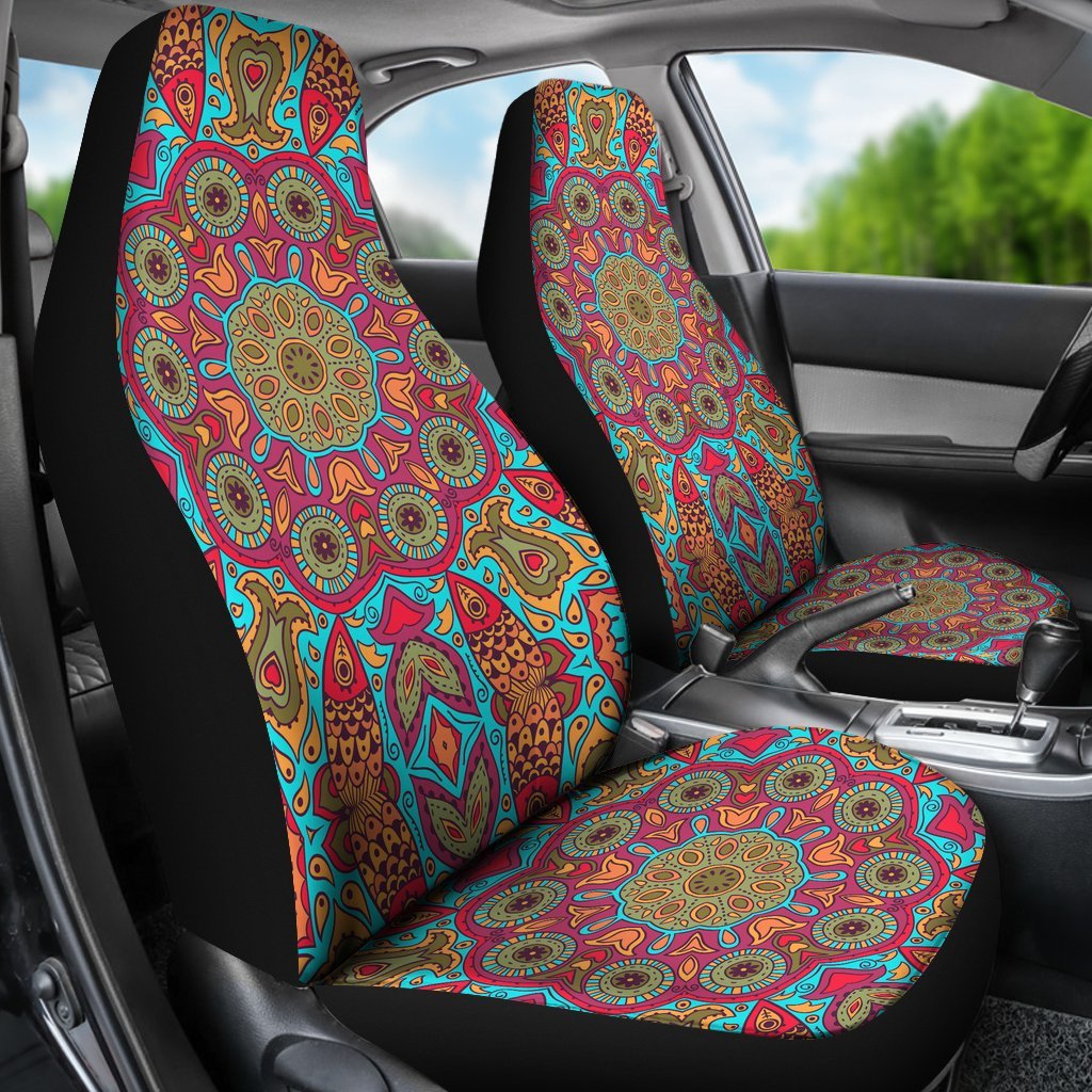 Flying Fish Mandala Car Seat Covers