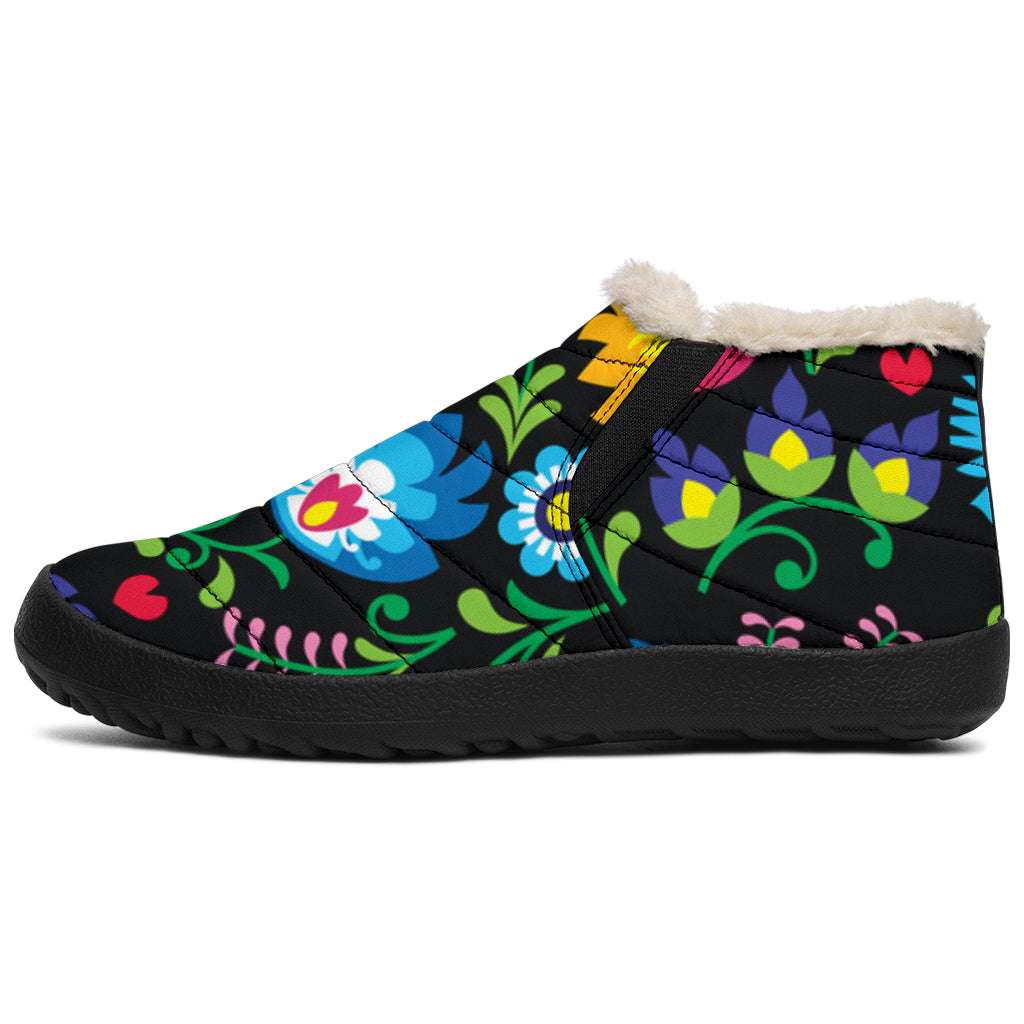 Floral Winter Shoes