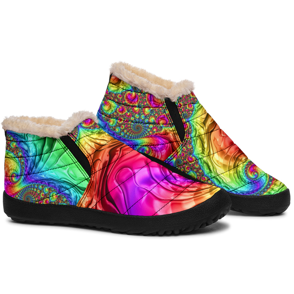 Happy Rainbow Winter Shoes