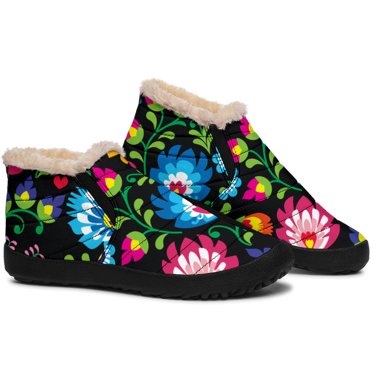 Floral Winter Shoes