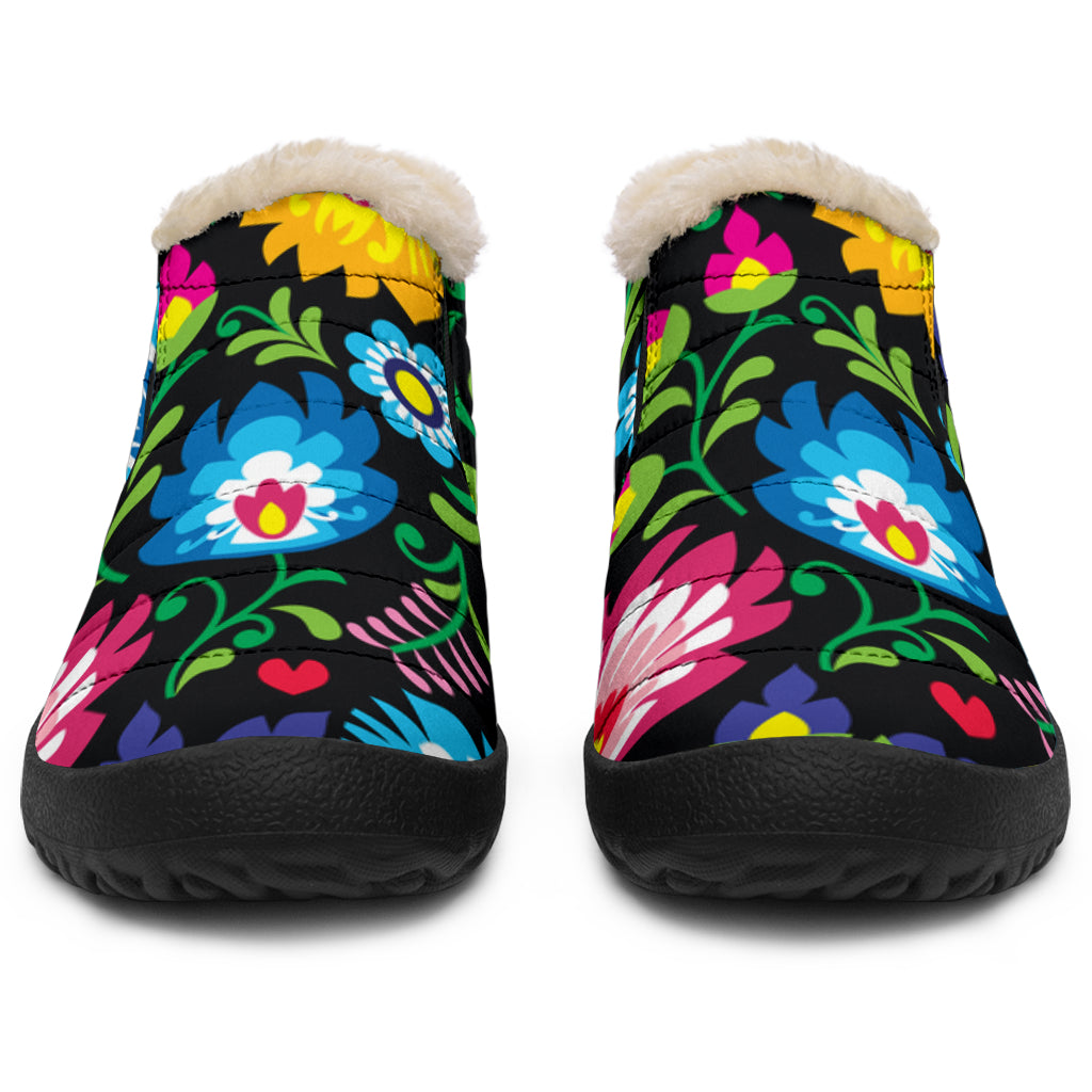 Floral Winter Shoes
