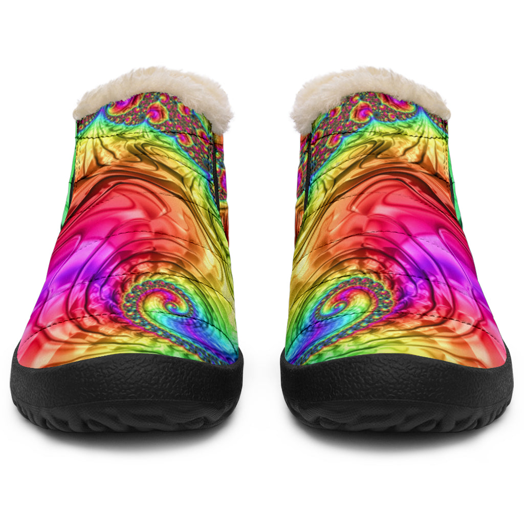 Happy Rainbow Winter Shoes