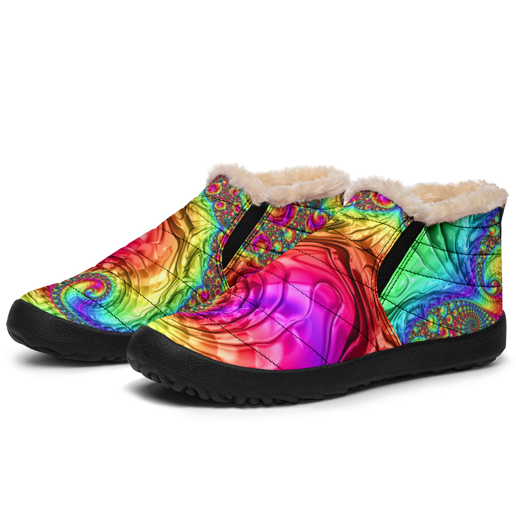 Happy Rainbow Winter Shoes