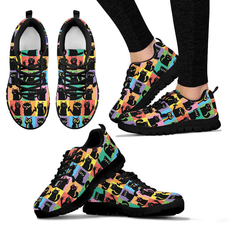 Black Cats Sneakers