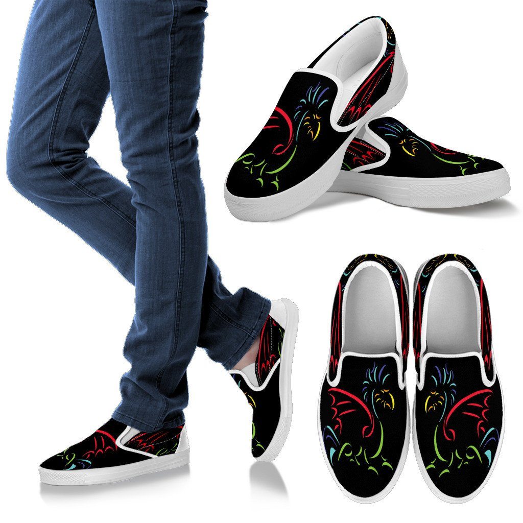 Funky Dragon- Men Slip Ons