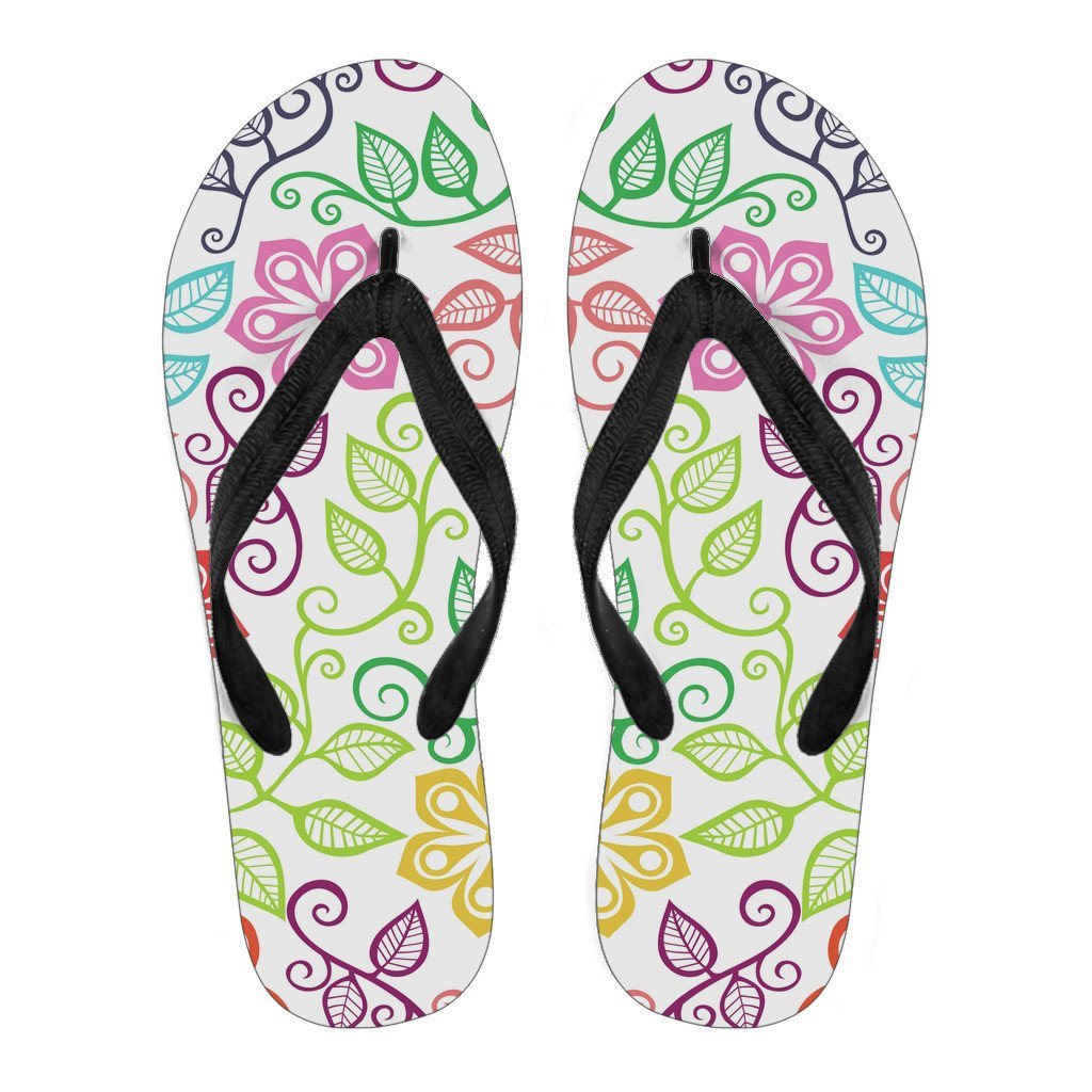 Happy Flowers Flip Flops