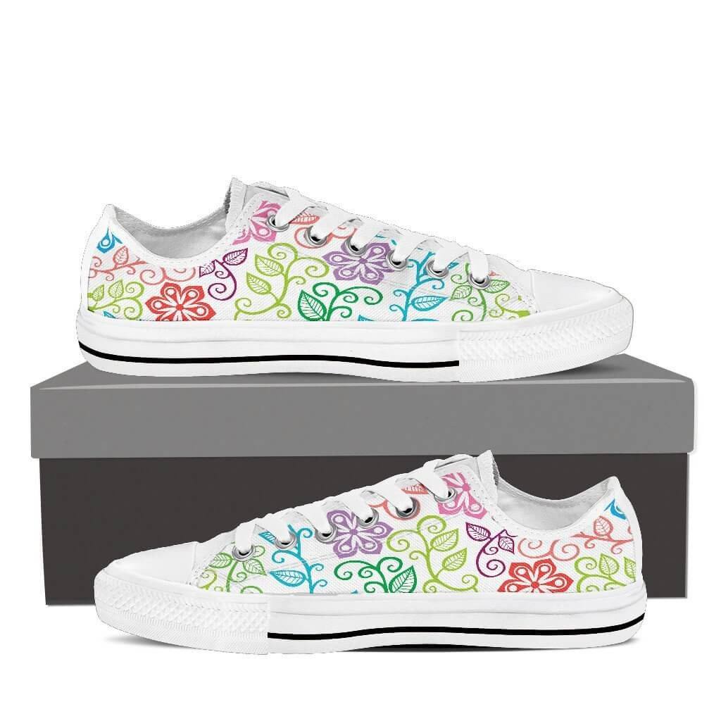 Happy Flowers Low Top