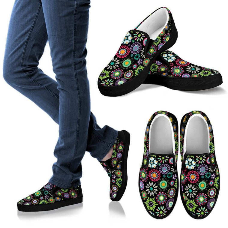 Happy Flowers Slip On