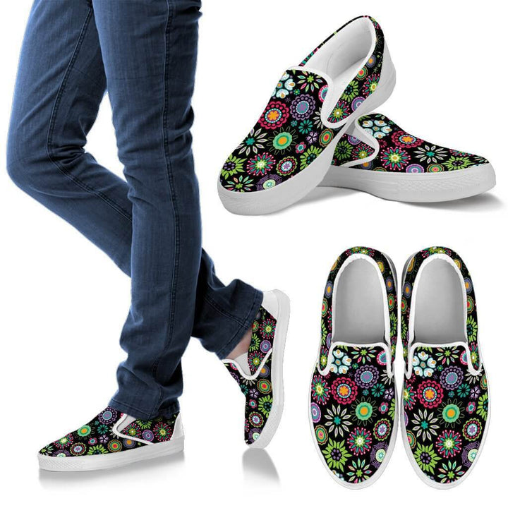 Happy Flowers Slip On