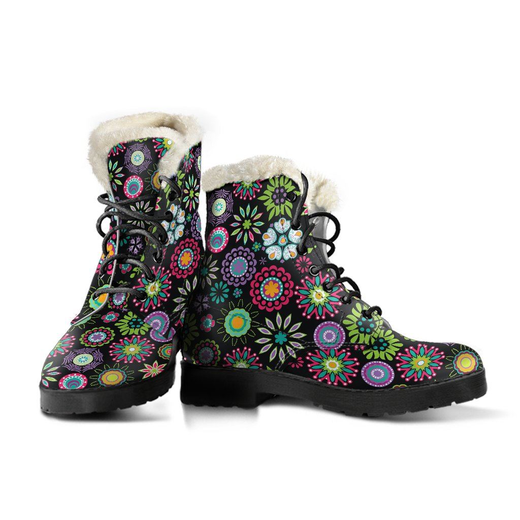 Happy Flowers Winter Boots