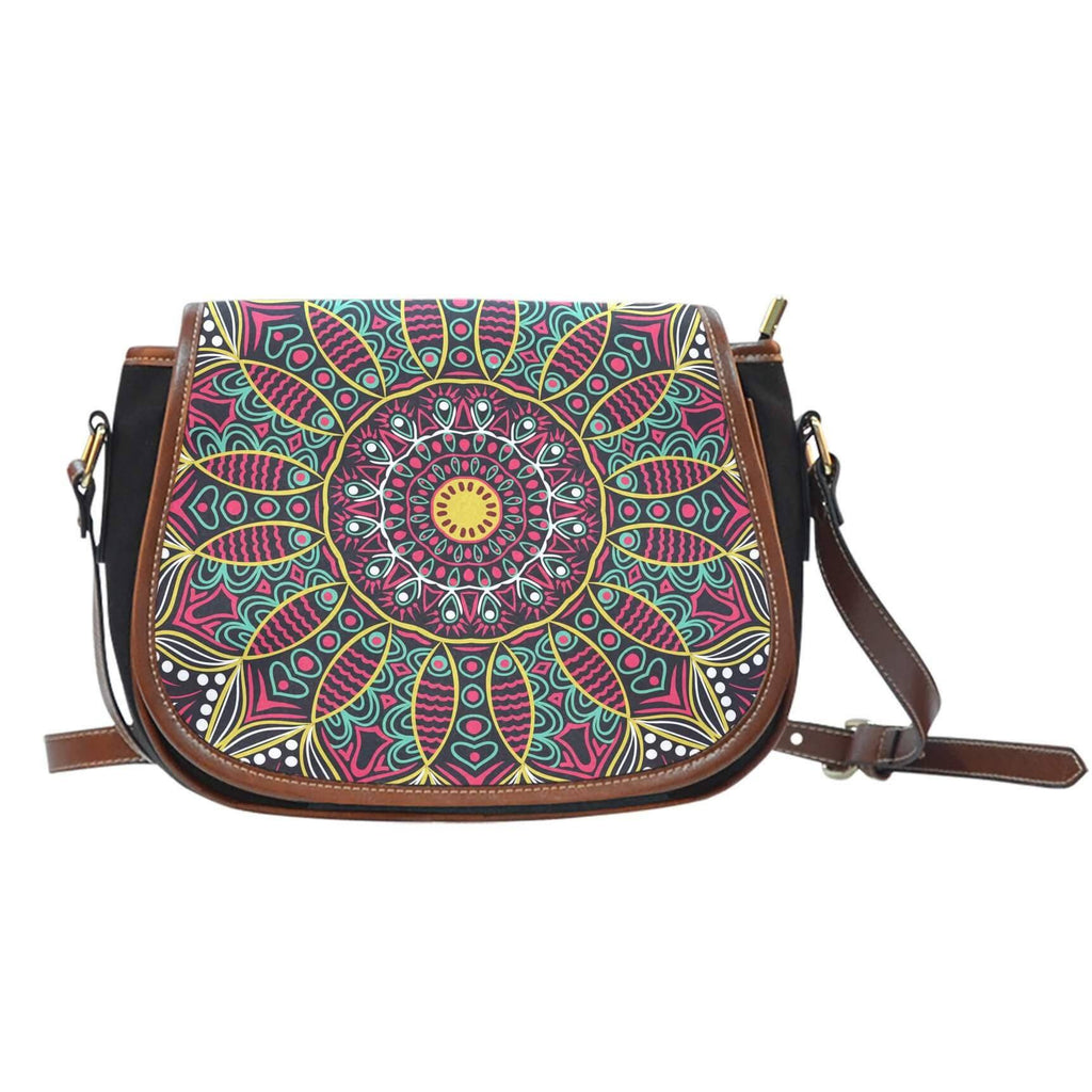 Happy Mandala Saddle Bag