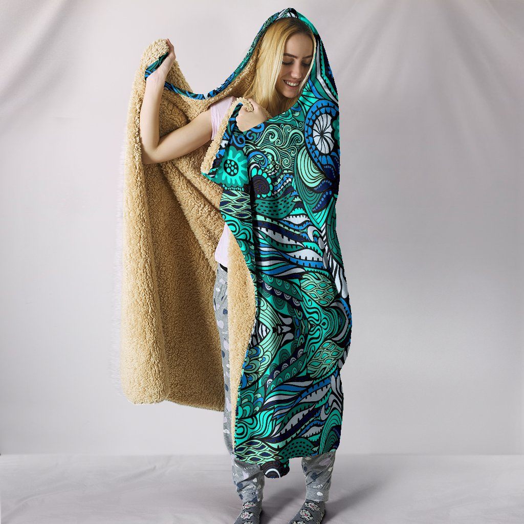 Happy Ocean Hooded Blanket