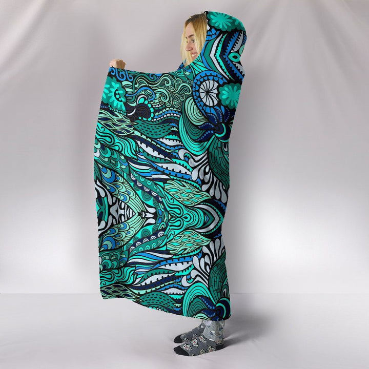 Happy Ocean Hooded Blanket