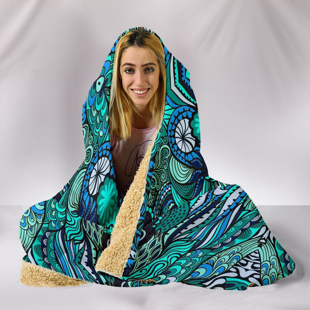 Happy Ocean Hooded Blanket