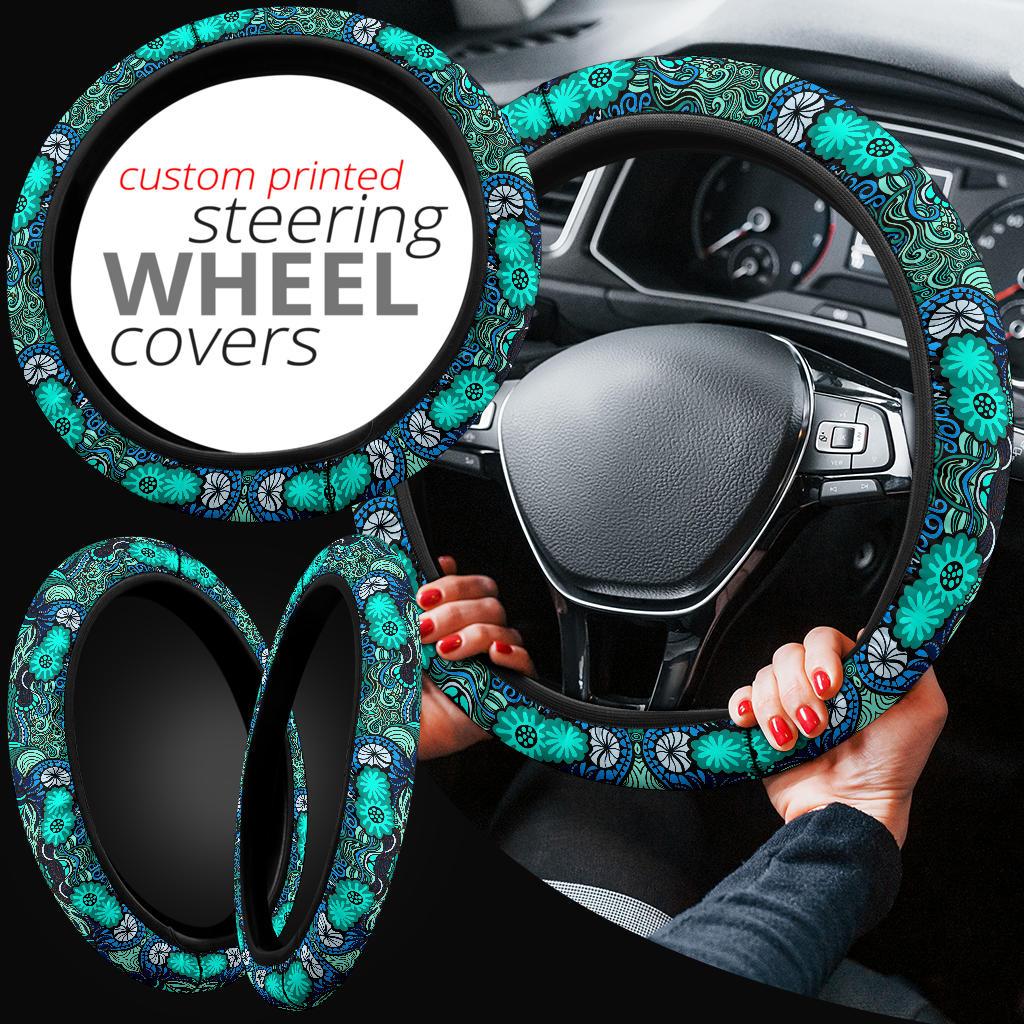 Happy Ocean Steering Wheel Cover