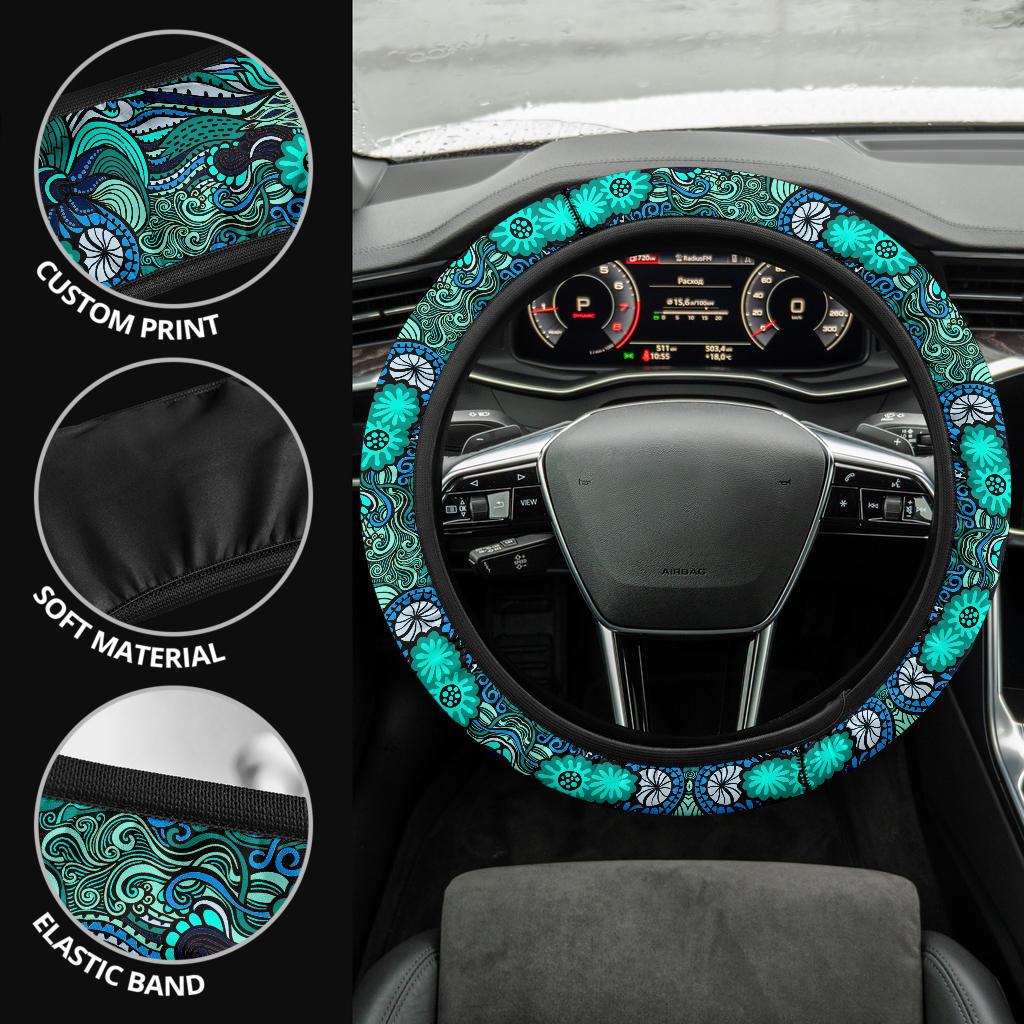Happy Ocean Steering Wheel Cover