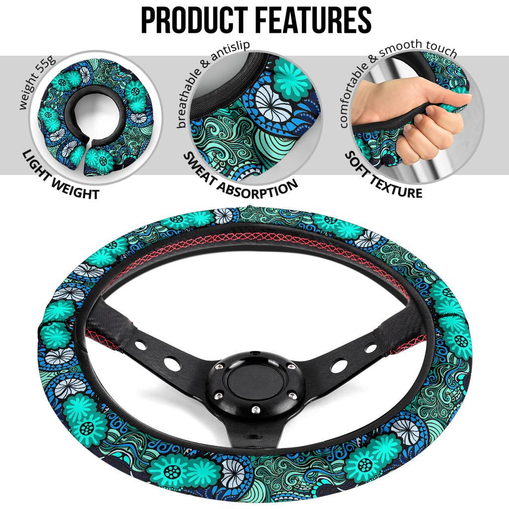 Happy Ocean Steering Wheel Cover