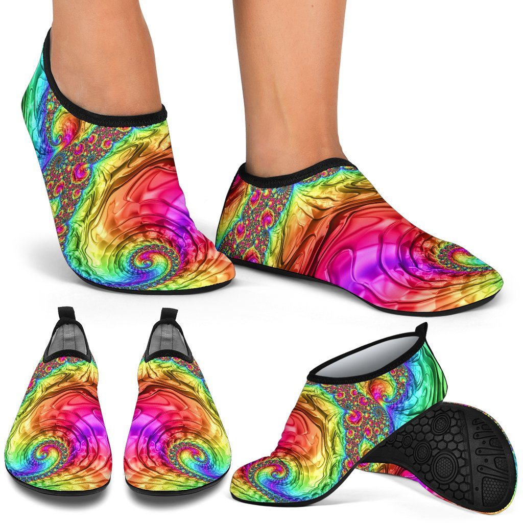 Happy Rainbow Aqua Shoes