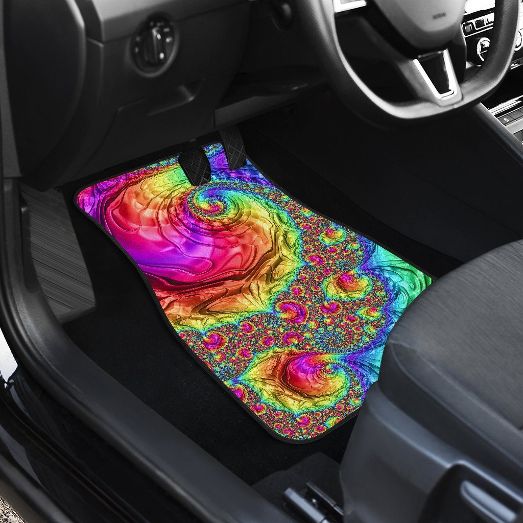 Happy Rainbow Car Floor Mat