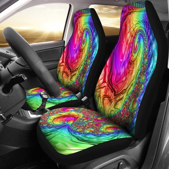 Happy Rainbow Car Seat Cover