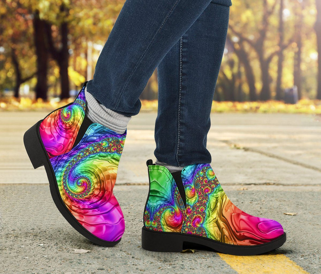 Happy Rainbow Fashion Boots