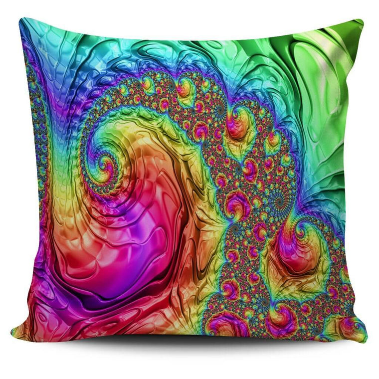 Happy Rainbow Pillow Cover