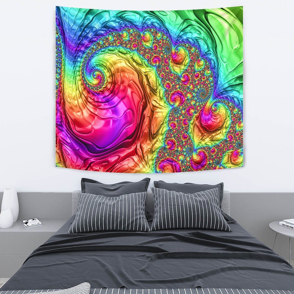 Happy Rainbow Wall Tapestry