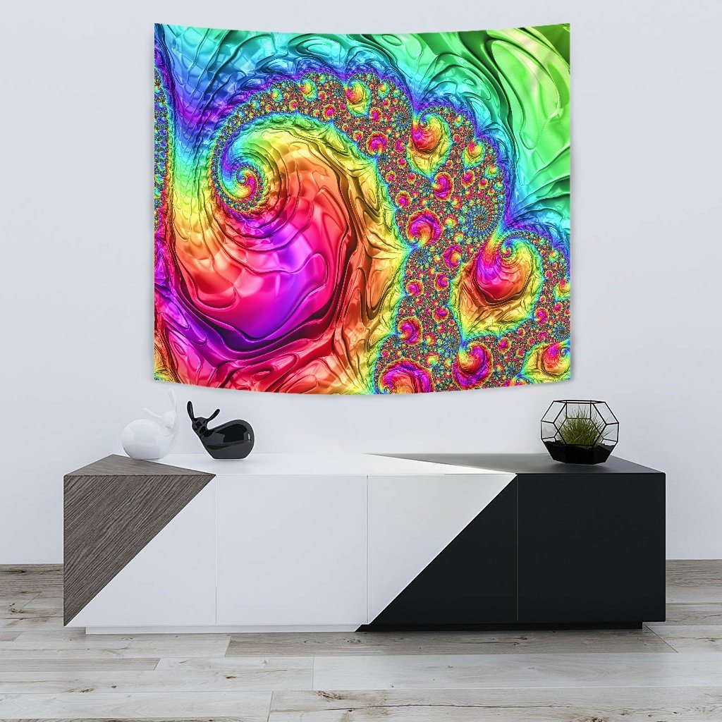 Happy Rainbow Wall Tapestry