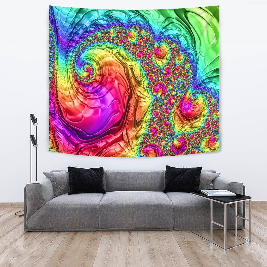 Happy Rainbow Wall Tapestry