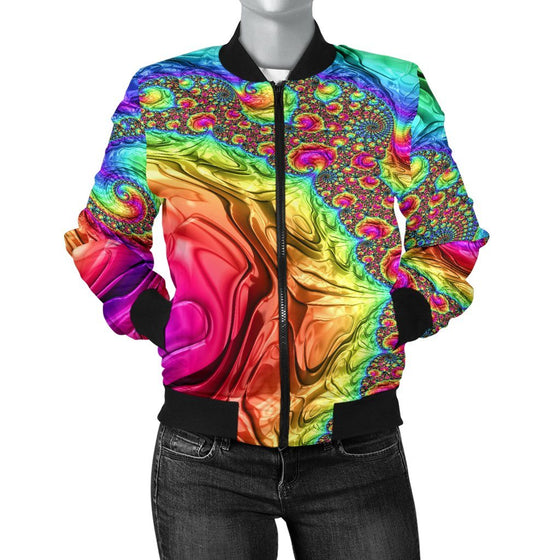 Happy Rainbow Women's Bomber Jacket