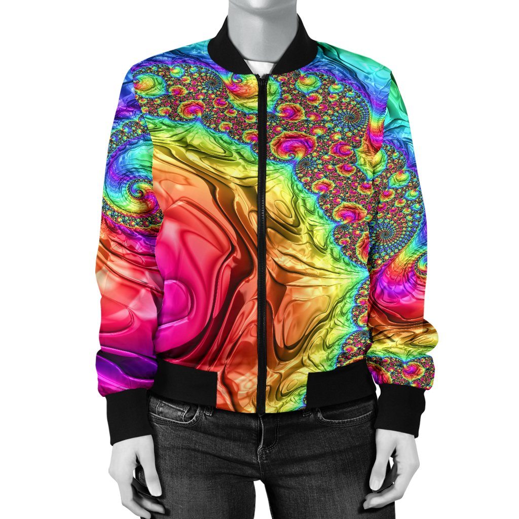 Happy Rainbow Women's Bomber Jacket