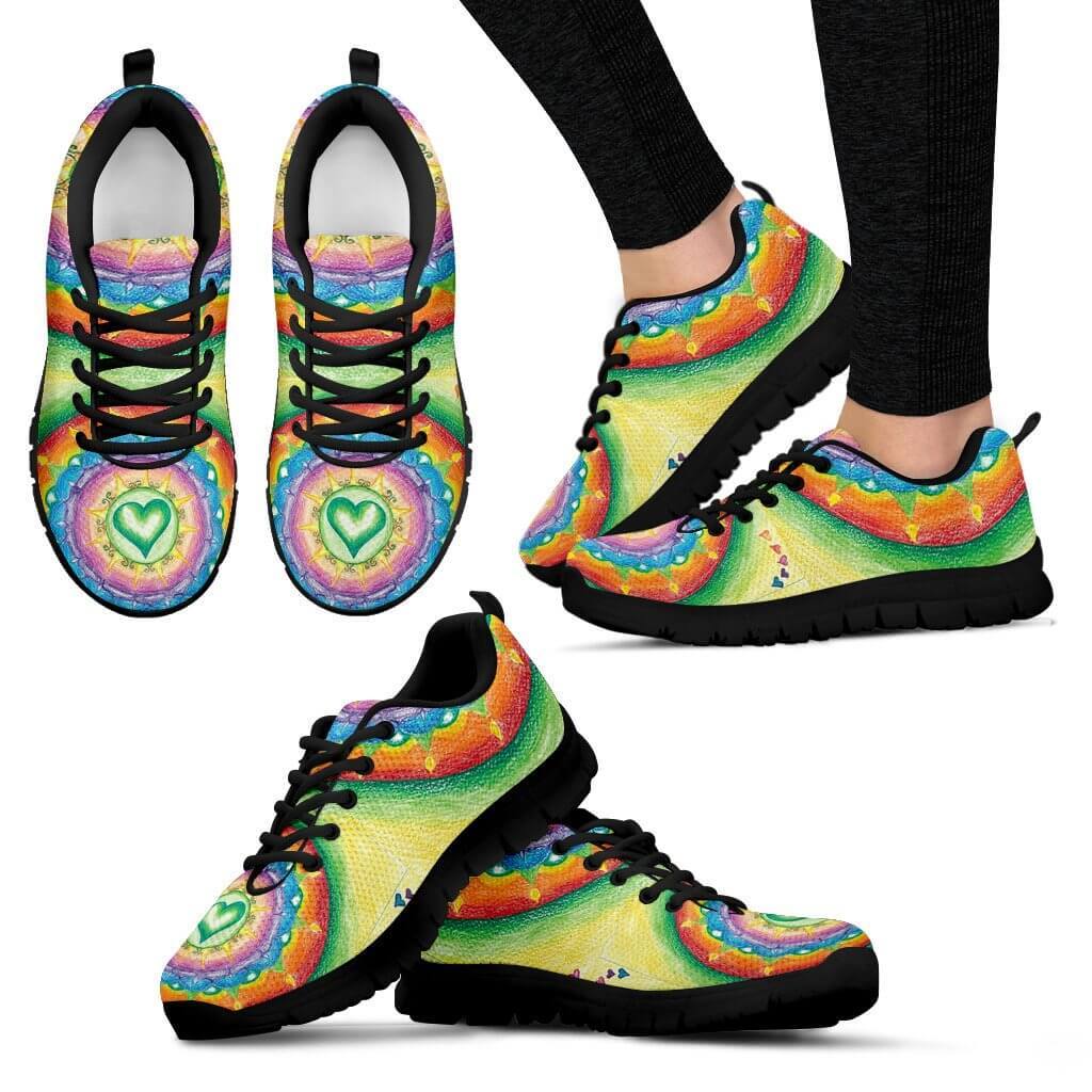 Heart Mandala Sneakers