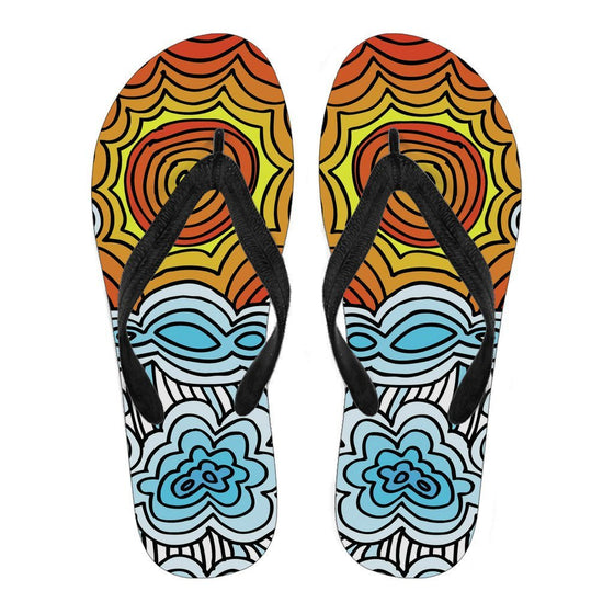 Here Comes The Sun Flip Flops