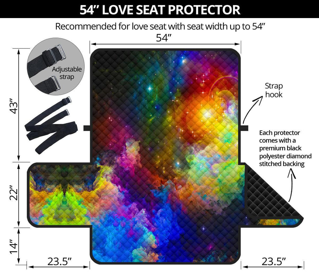 Home Decor - Colorful Universe Loveseat Sofa Cover