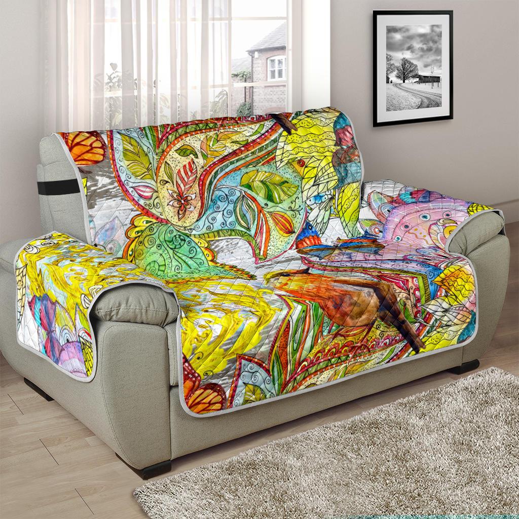 Home Decor - Colors Of Spring Chair And A Half Sofa Cover
