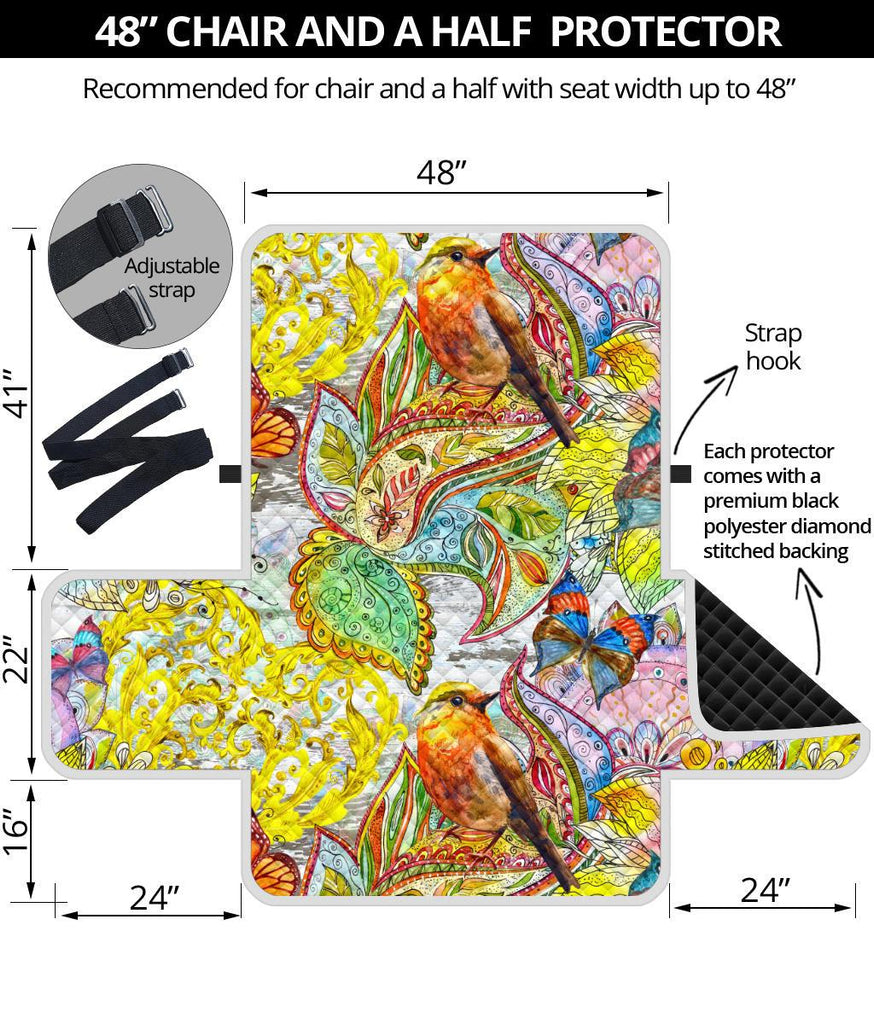 Home Decor - Colors Of Spring Chair And A Half Sofa Cover