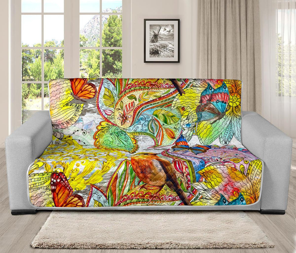 Home Decor - Colors Of Spring Futon Sofa Cover