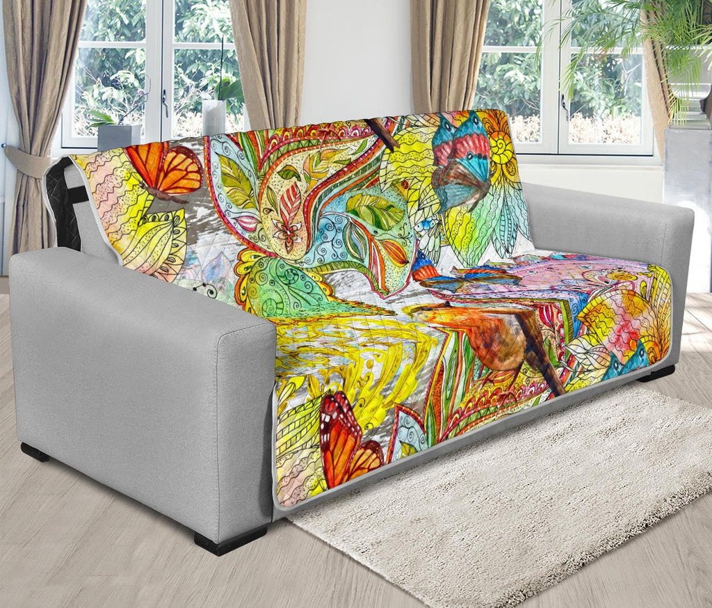 Home Decor - Colors Of Spring Futon Sofa Cover
