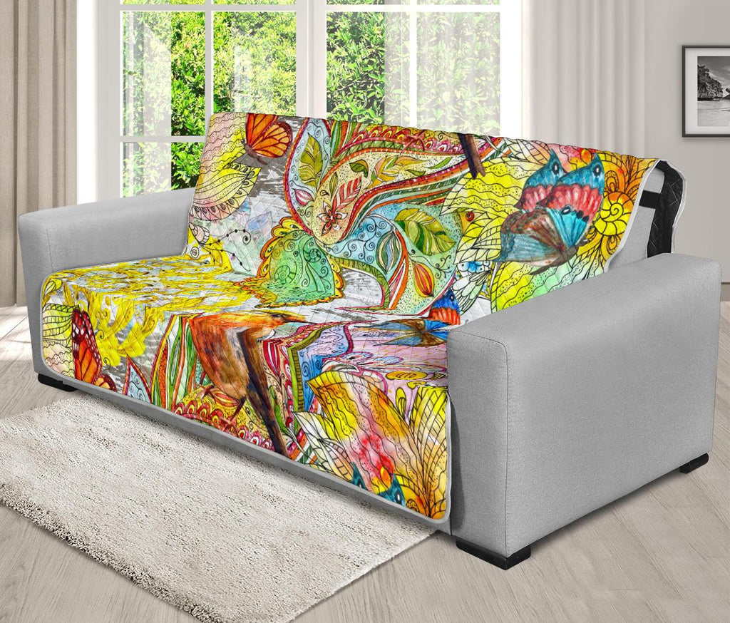 Home Decor - Colors Of Spring Futon Sofa Cover