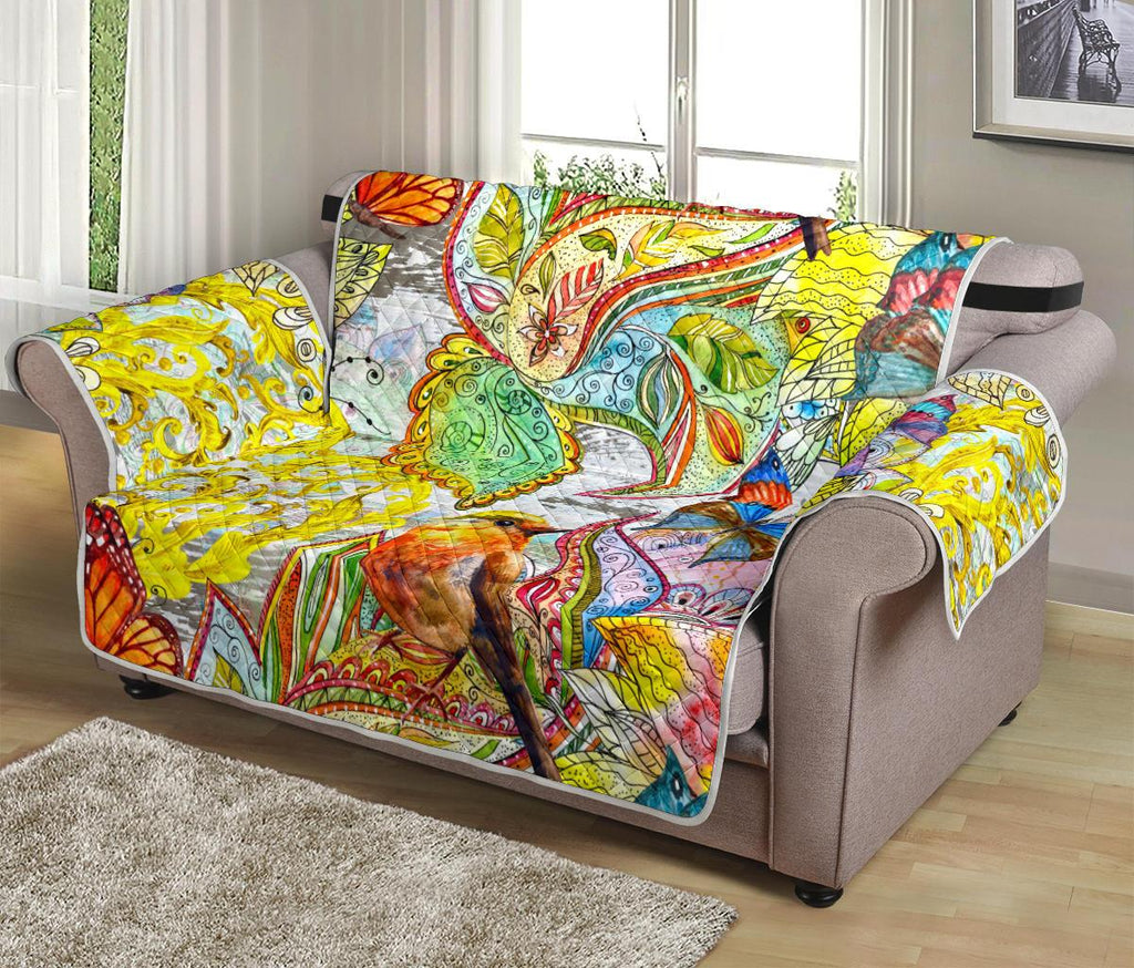 Home Decor - Colors Of Spring Loveseat Sofa Cover