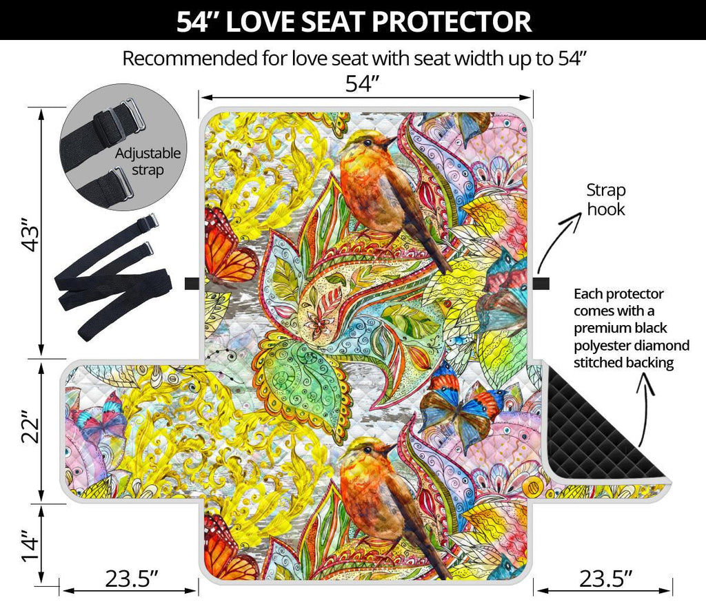 Home Decor - Colors Of Spring Loveseat Sofa Cover