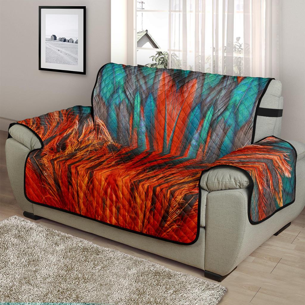 Home Decor - Flame Feathers Chair And A Half Covers