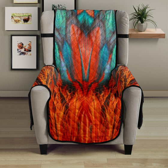 Home Decor - Flame Feathers Chair Sofa Cover