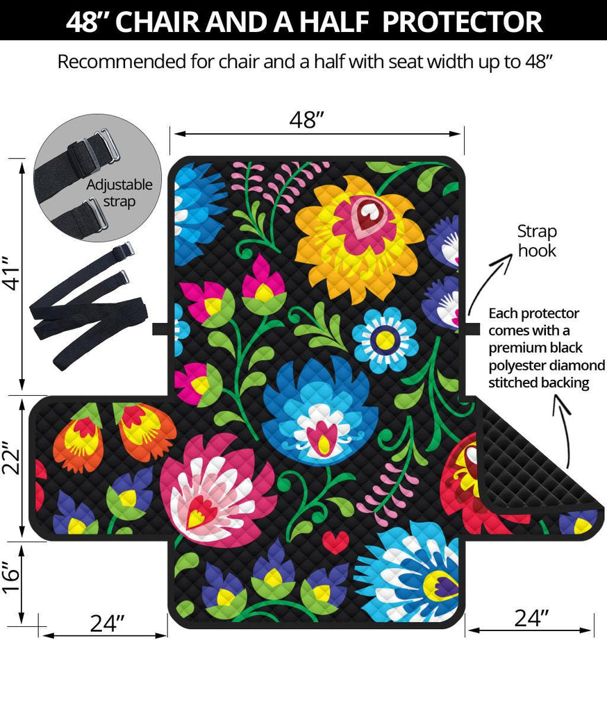 Home Decor - Floral Chair And A Half Covers