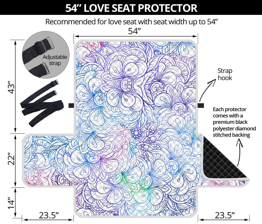 Home Decor - Flower Mandala Loveseat Sofa Cover
