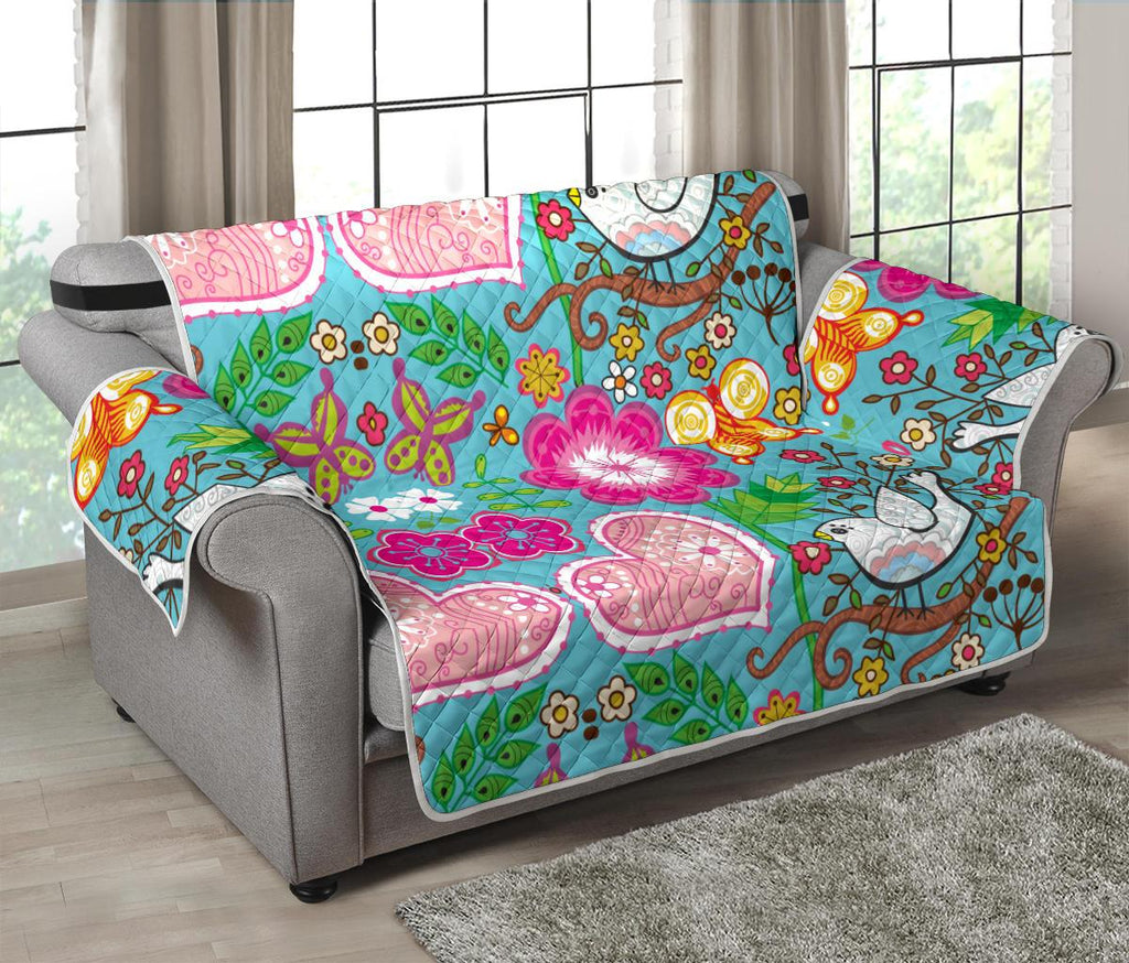Home Decor - Love Birds Loveseat Sofa Cover
