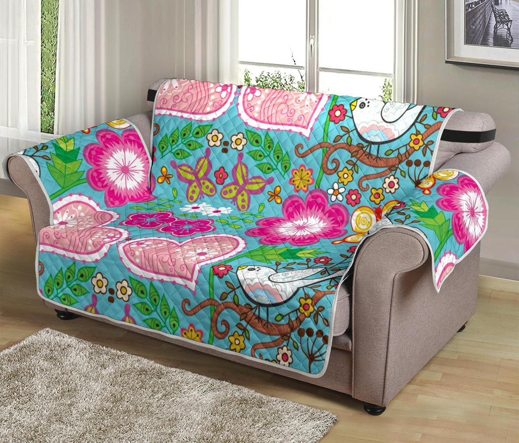 Home Decor - Love Birds Loveseat Sofa Cover